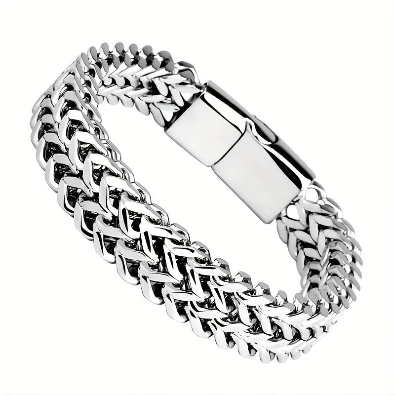 men's stainless steel chain bracelet