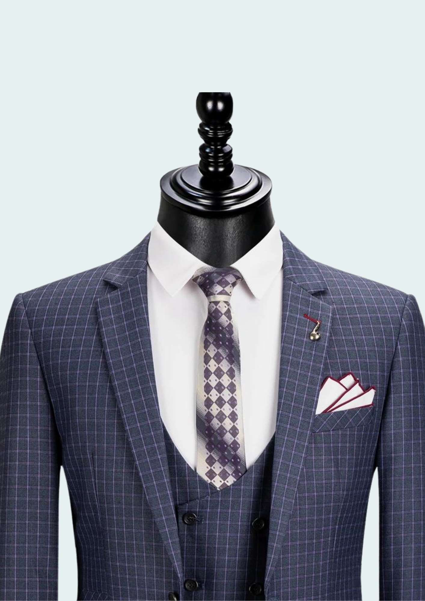 Luxury Grid Blazer Suit