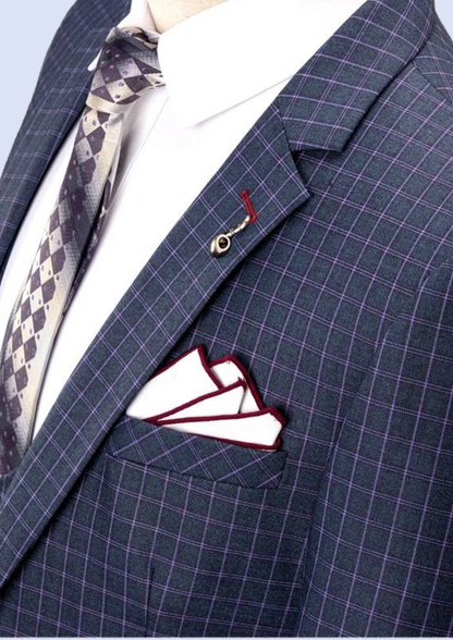 Luxury Grid Blazer Suit
