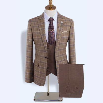 Luxury Business Suit Brown