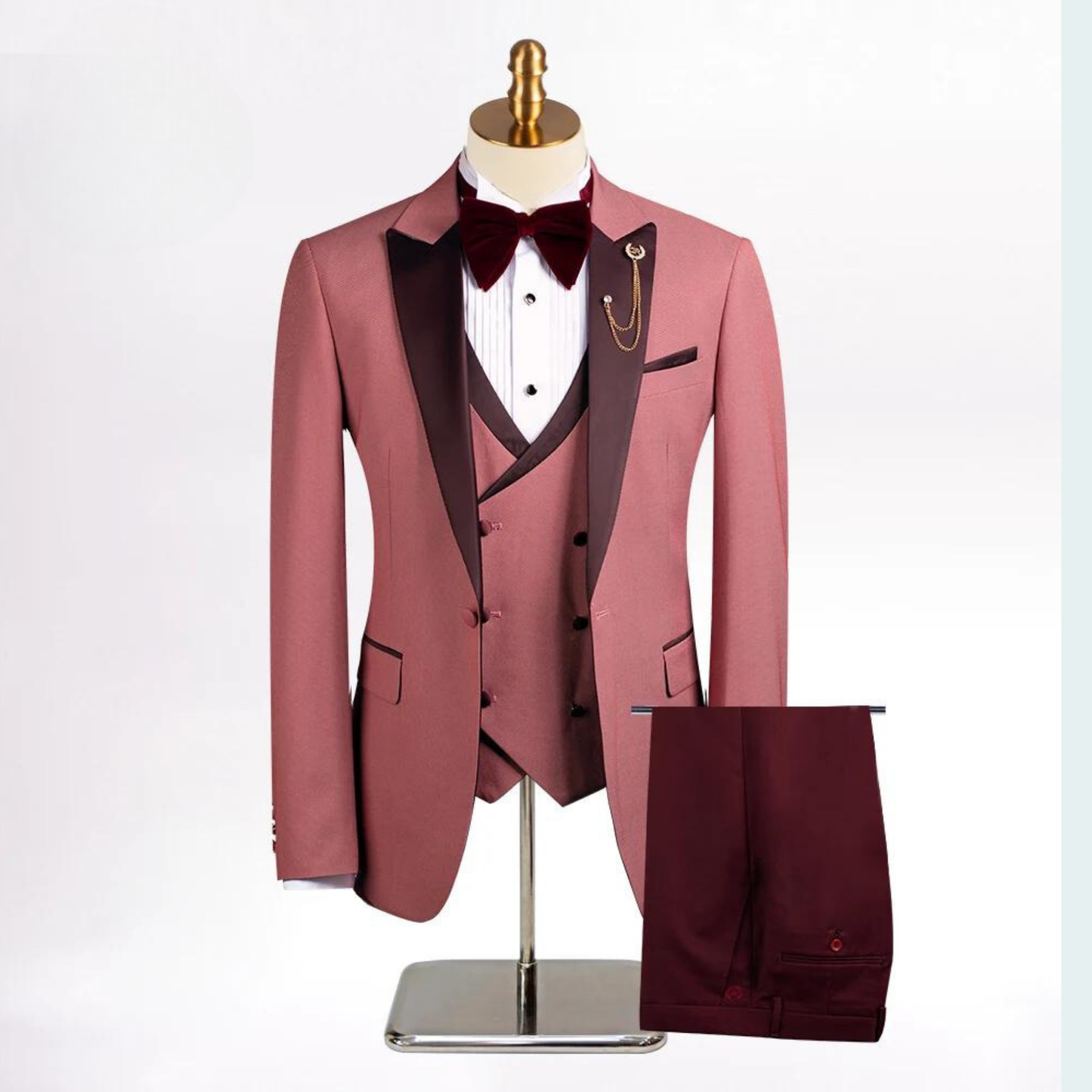 Luxury Men's stylish Suit pink