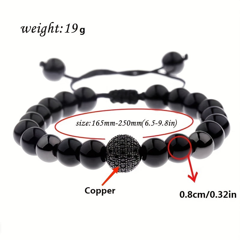 Elegant Black Unisex Bracelet