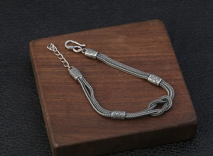 Oxidized Woven Men's Bracelet