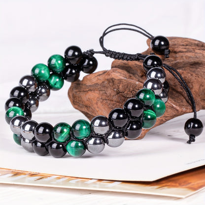 Green Tiger Eye Beaded Bracelets