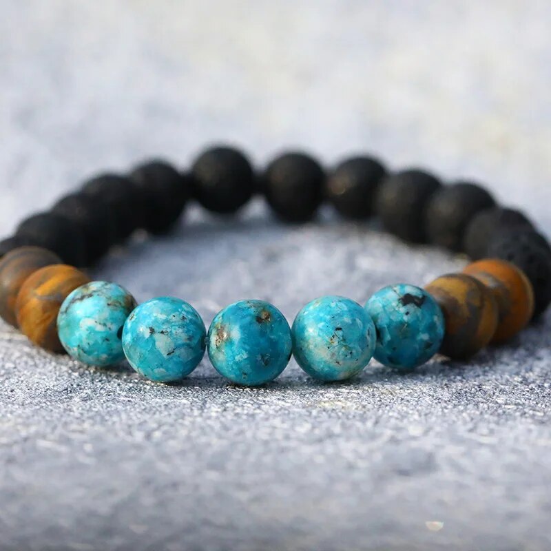 Lava Bead bracelet for men