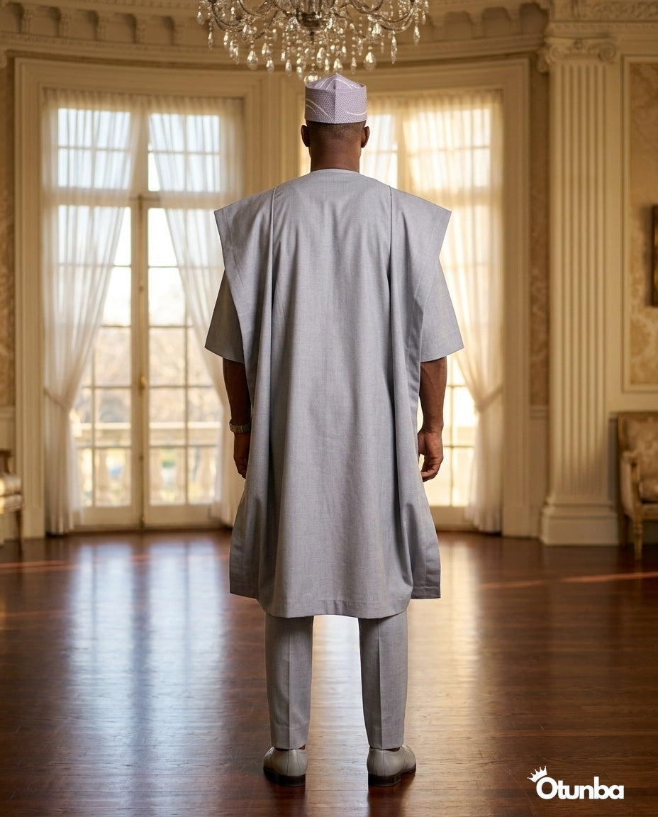 African Men Kaftan Shirt | Custom Sizing | Beige — Photo 295 | OTUNBA Luxury Fashion