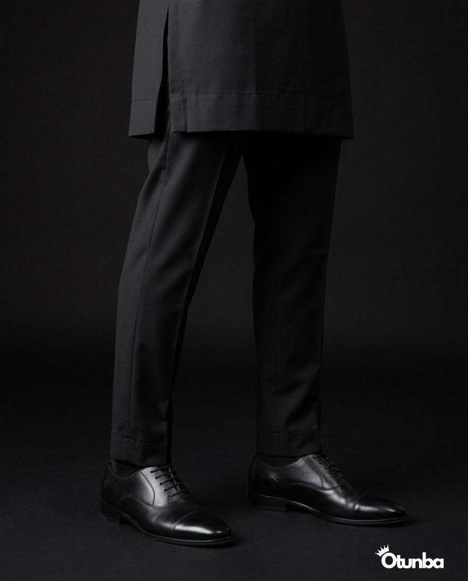 African Men's Kaftan | Custom Senator Wear | Black — Photo 113 | OTUNBA Luxury Fashion