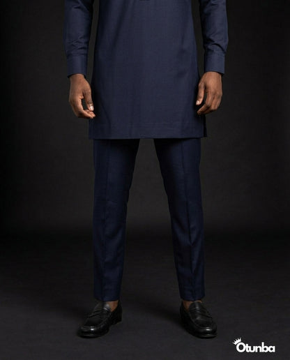African Men's Kaftan | Custom Senator Wear | Blue Design — Photo 149 | OTUNBA Luxury Fashion