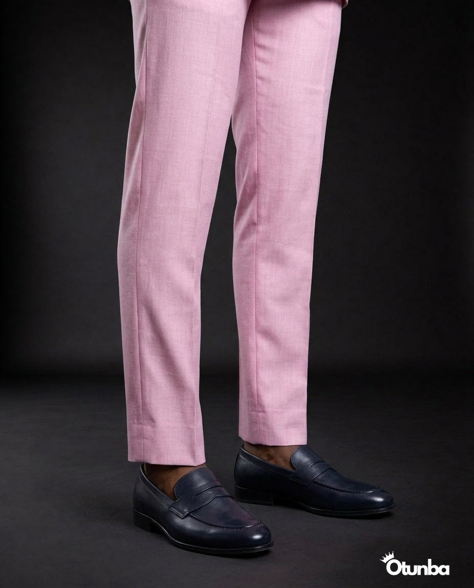 African Men's Kaftan | Custom Senator Wear | Pink — Photo 209 | OTUNBA Luxury Fashion