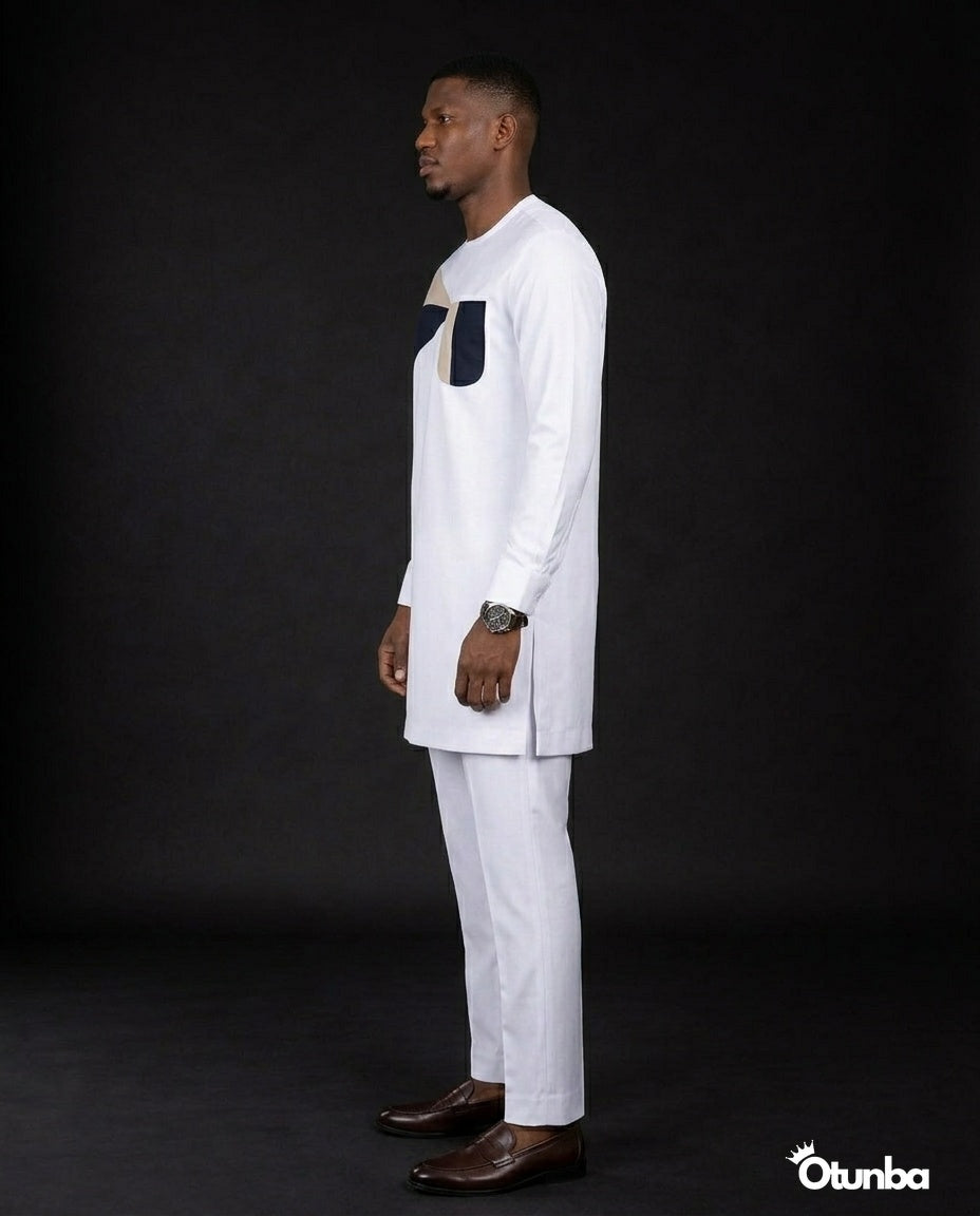 African Men's Kaftan | Custom Senator Wear | White Style — Photo 244 | OTUNBA Luxury Fashion