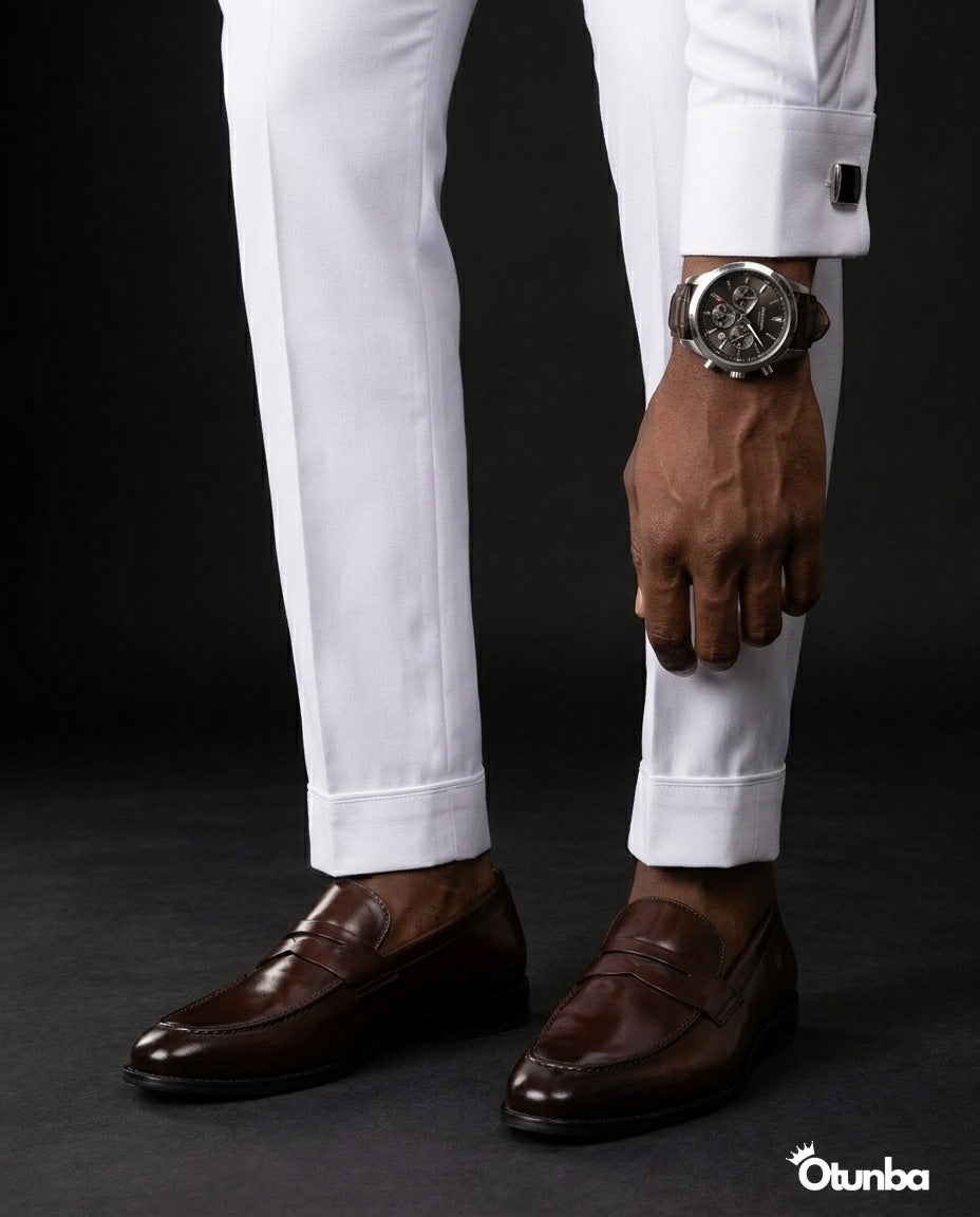 African Men's Kaftan | Custom Senator Wear | White Style — Photo 245 | OTUNBA Luxury Fashion