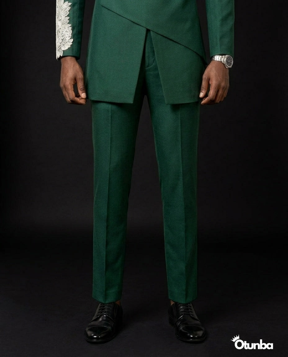 Luxury African Men Kaftan | Custom Sizing | Green — Photo 41 | OTUNBA Luxury Fashion