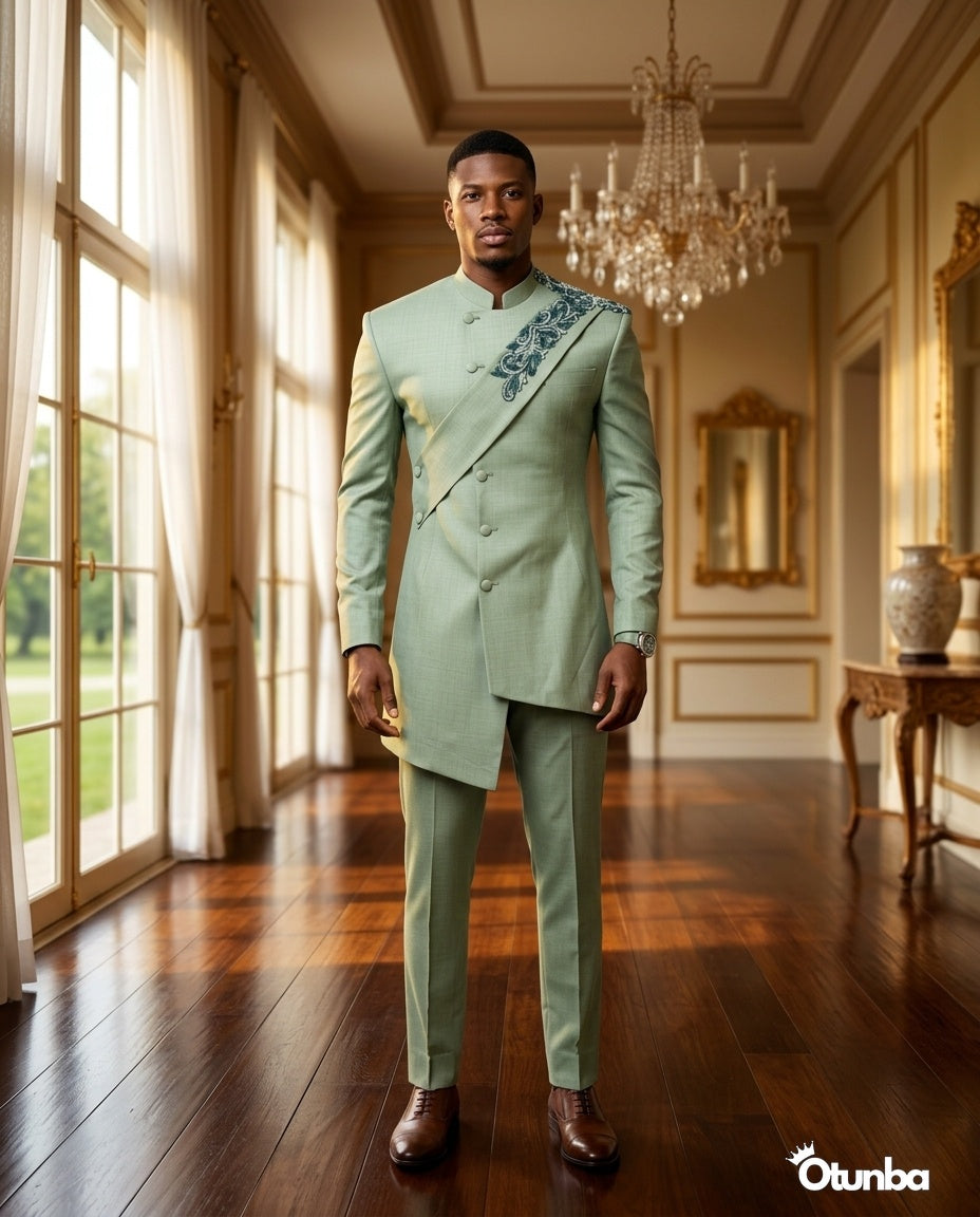 Luxury African Men Kaftan | Custom Sizing | Senator Wear