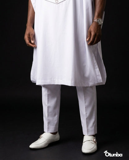 Luxury Agbada for Men | Custom Sizing | White — Photo 351 | OTUNBA Luxury Fashion