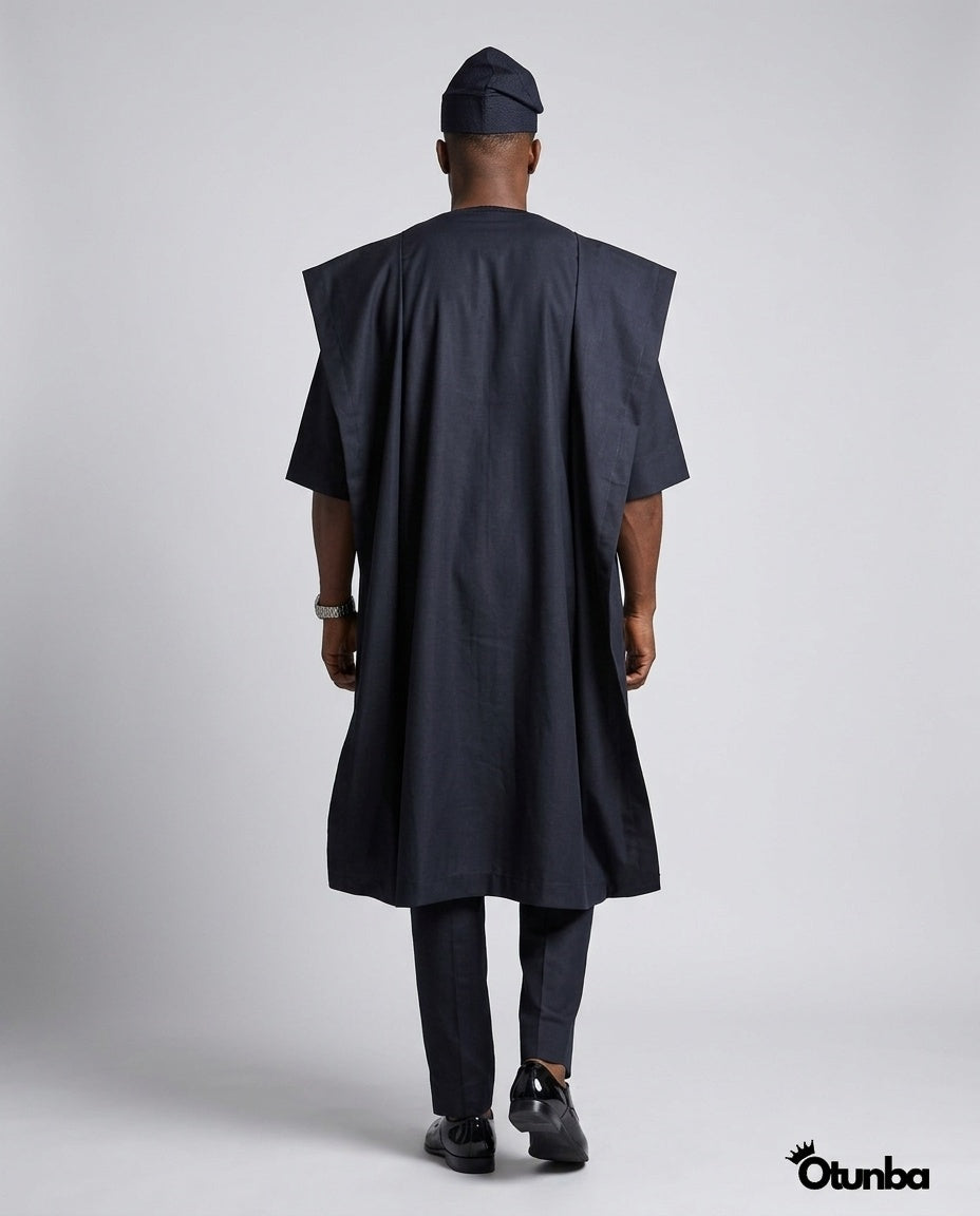 Luxury Black Agbada | Custom Sizing | Black — Photo 379 | OTUNBA Luxury Fashion