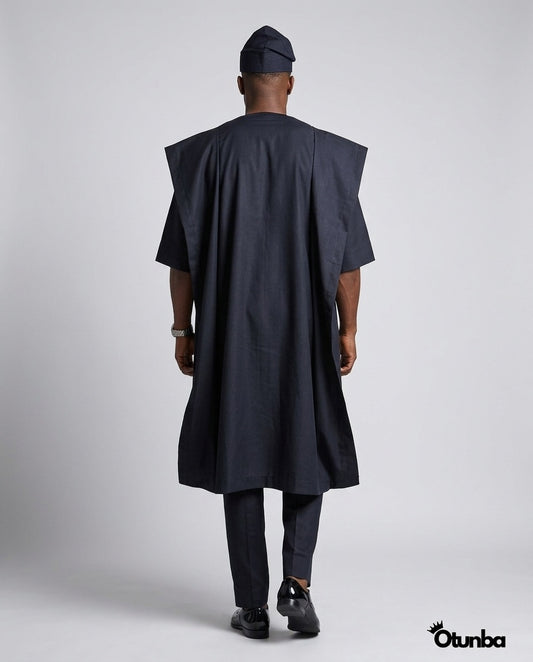 Luxury Black Agbada | Custom Sizing | Black — Photo 379 | OTUNBA Luxury Fashion