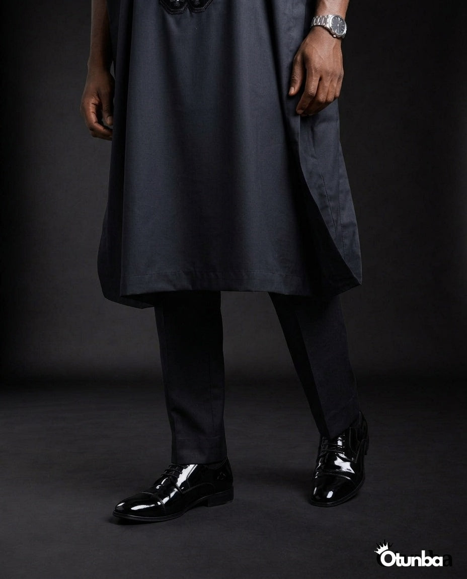 Luxury Black Agbada | Custom Sizing | Black — Photo 382 | OTUNBA Luxury Fashion