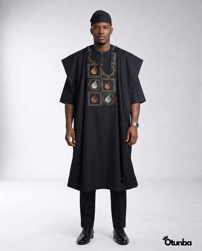 Luxury Black Agbada | Custom Sizing | Black Style — Photo 395 | OTUNBA Luxury Fashion