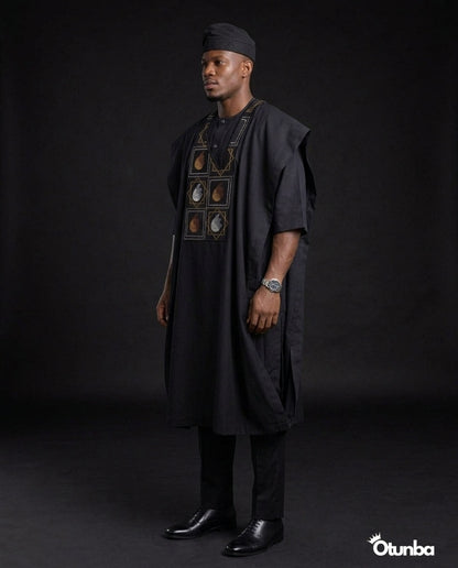 Luxury Black Agbada | Custom Sizing | Black Style — Photo 398 | OTUNBA Luxury Fashion