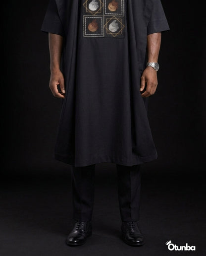 Luxury Black Agbada | Custom Sizing | Black Style — Photo 399 | OTUNBA Luxury Fashion