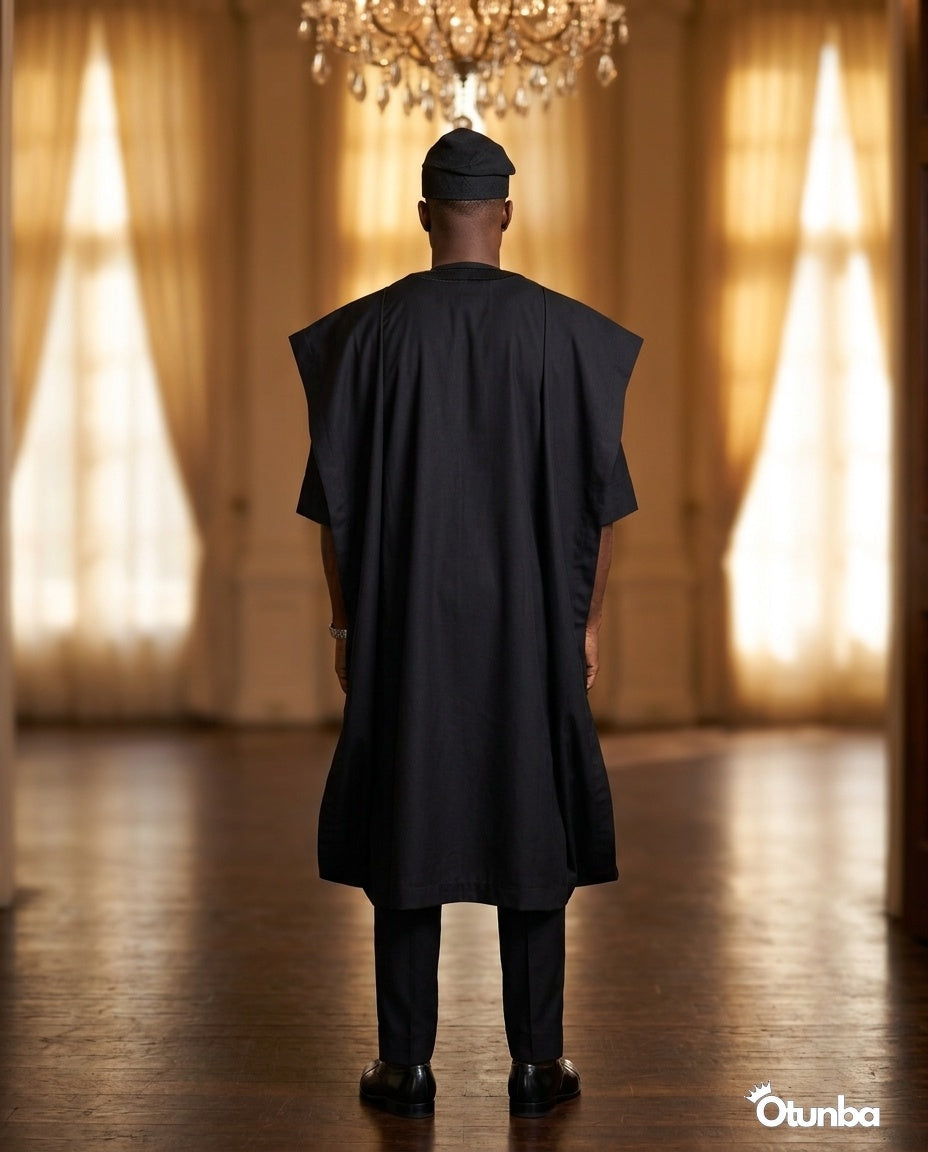 Luxury Black Agbada | Custom Sizing | Black Style — Photo 401 | OTUNBA Luxury Fashion