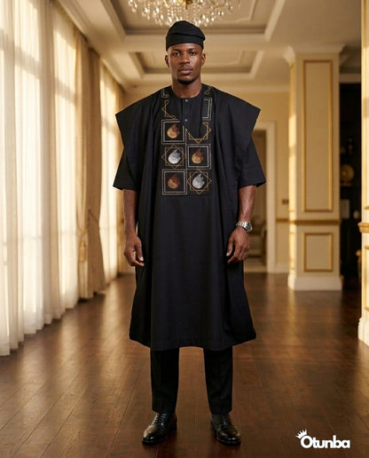 Luxury Black Agbada | Custom Sizing | Black Style — Photo 403 | OTUNBA Luxury Fashion