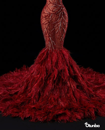 Luxury Prom Sexy Dress | Red — Photo 1 | OTUNBA Luxury Fashion