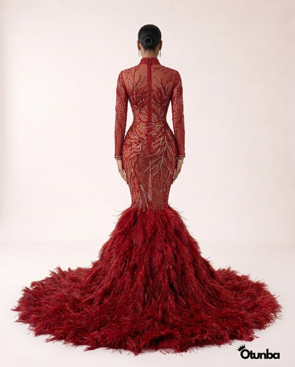 Luxury Prom Sexy Dress | Red — Photo 5 | OTUNBA Luxury Fashion