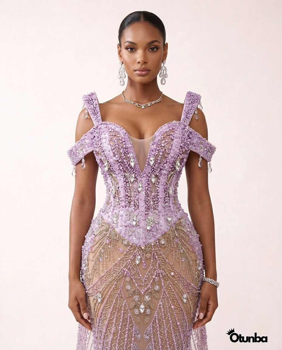 Luxury Sexy Beads Evening Sequined Mermaid Dresses