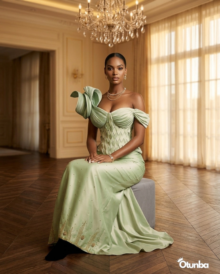 Luxury Weaved Corset Prom Dress
