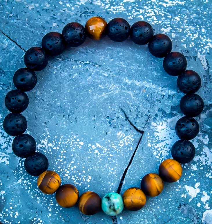 African Turquoise boho bracelet