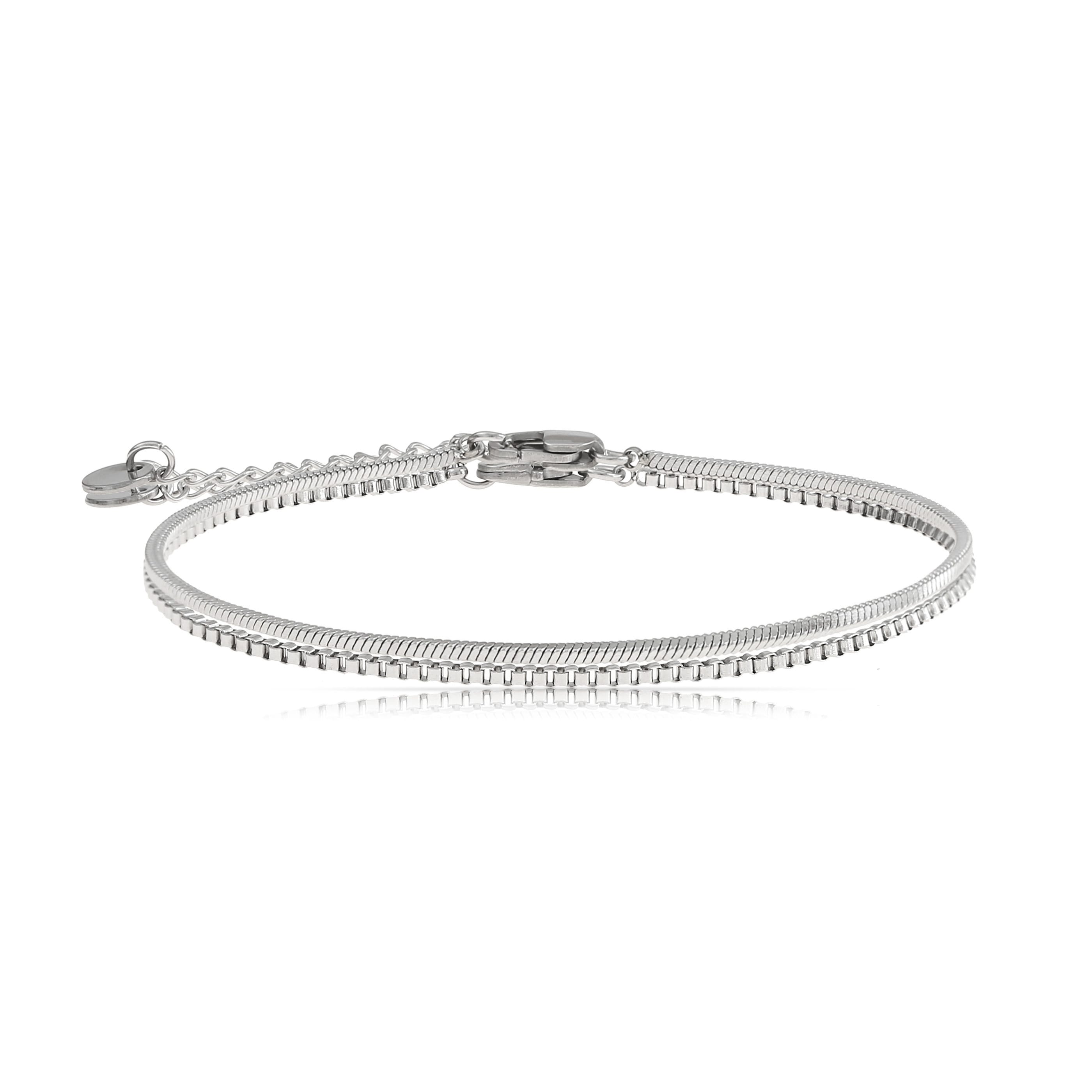 Timeless Snake Bracelet for Men | Silver Chain